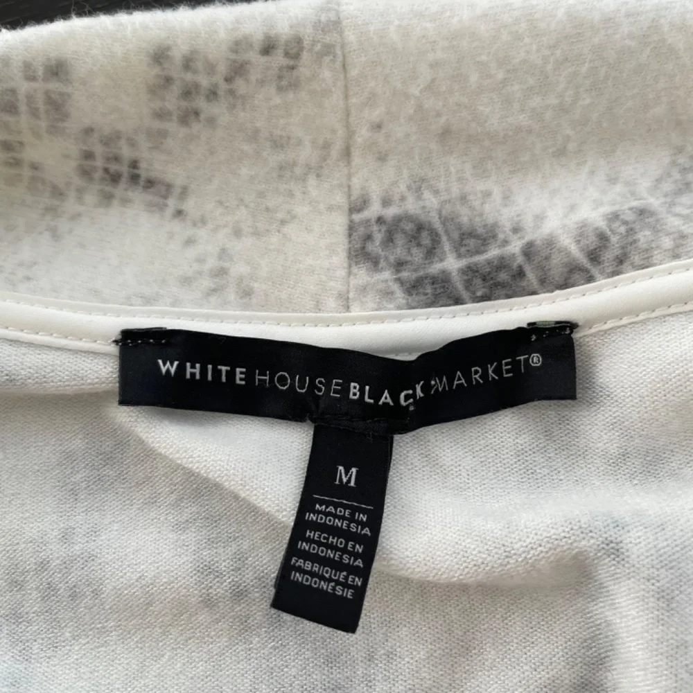 WHITE HOUSE BLACK MARKET Medium Long Cardigan Sleeveless Turtleneck Sweater Set